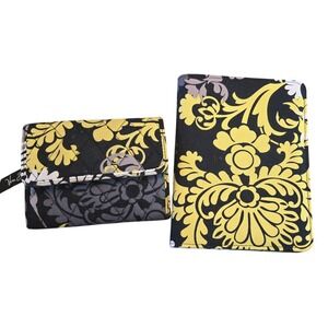 Vera Bradley Wallet &‎ Tablet e-reader Holder Set Floral Quilted Travel